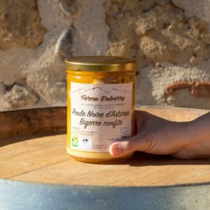 Poule noire d'Astarac bigorre confite